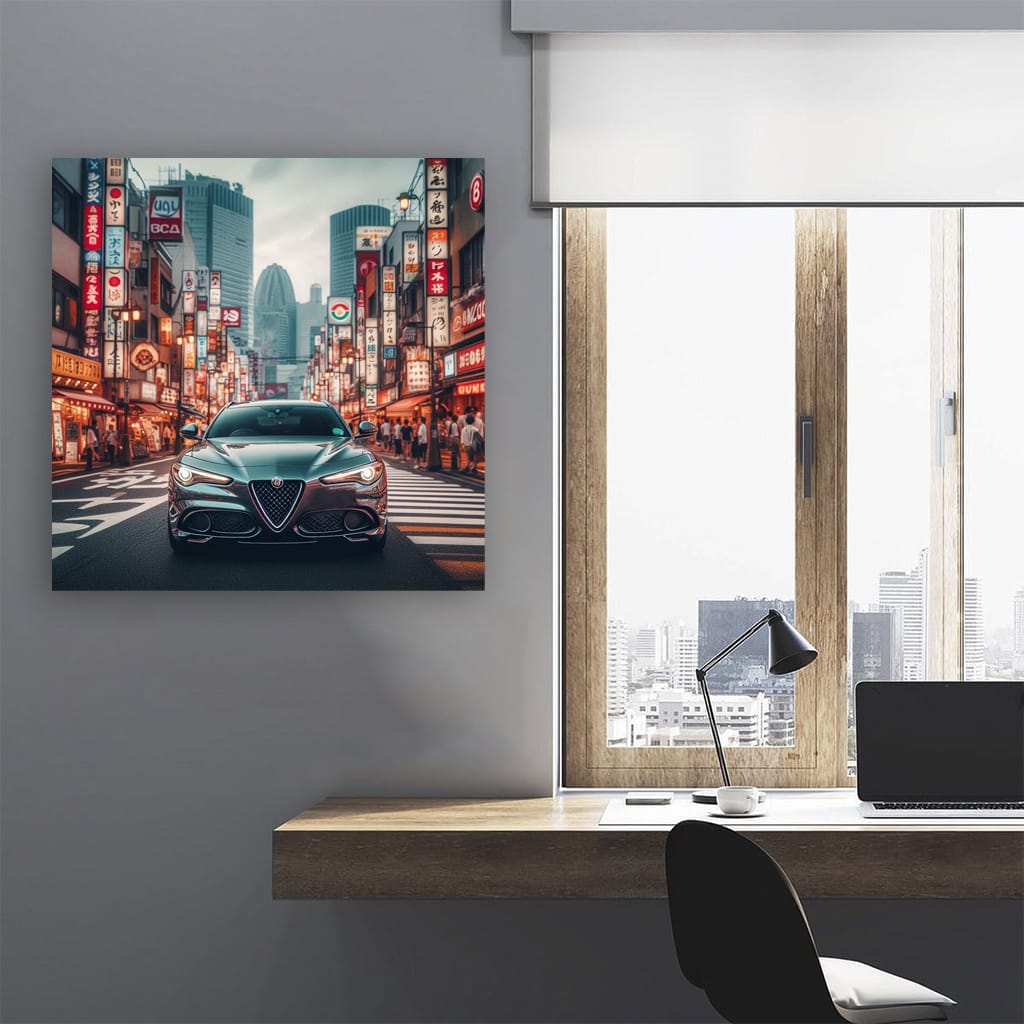 Alfa Romeo Stelvio Tokyo Japan Wall Art