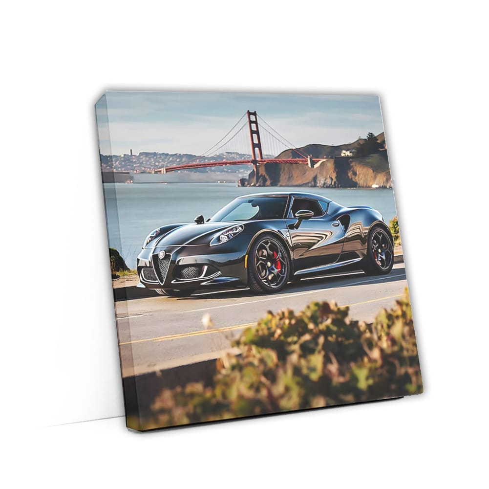 Alfa Romeo 4c Black In San Francisco C Wall Art
