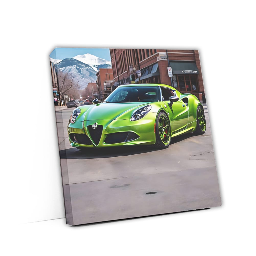 Alfa Romeo 4c Green In Denver C Wall Art