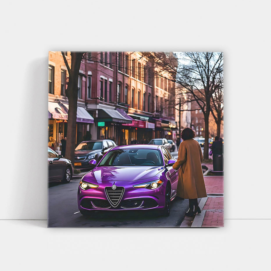 Purple Alfa Romeo Stelvio Quadrifoglio in DC - Pure Performance