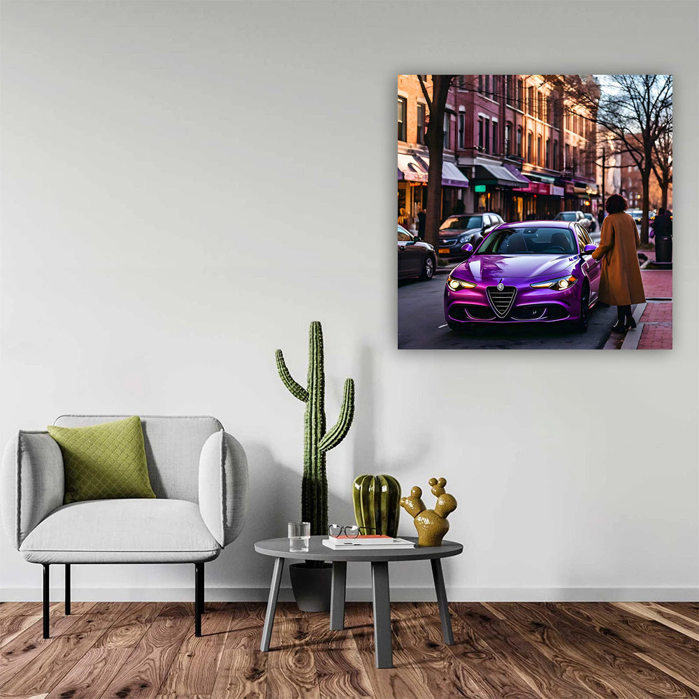 Purple Alfa Romeo Stelvio Quadrifoglio in DC - Pure Performance