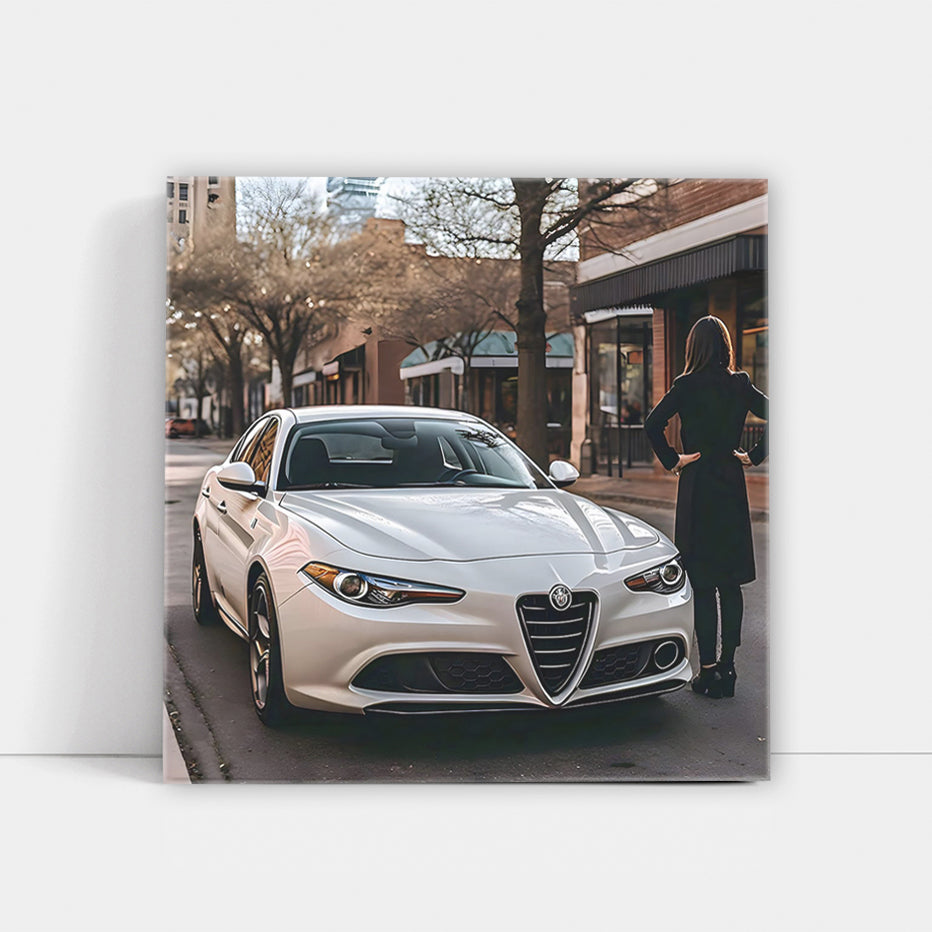 White Alfa Romeo Stelvio Quadrifoglio in San Antonio - Dynamic Style