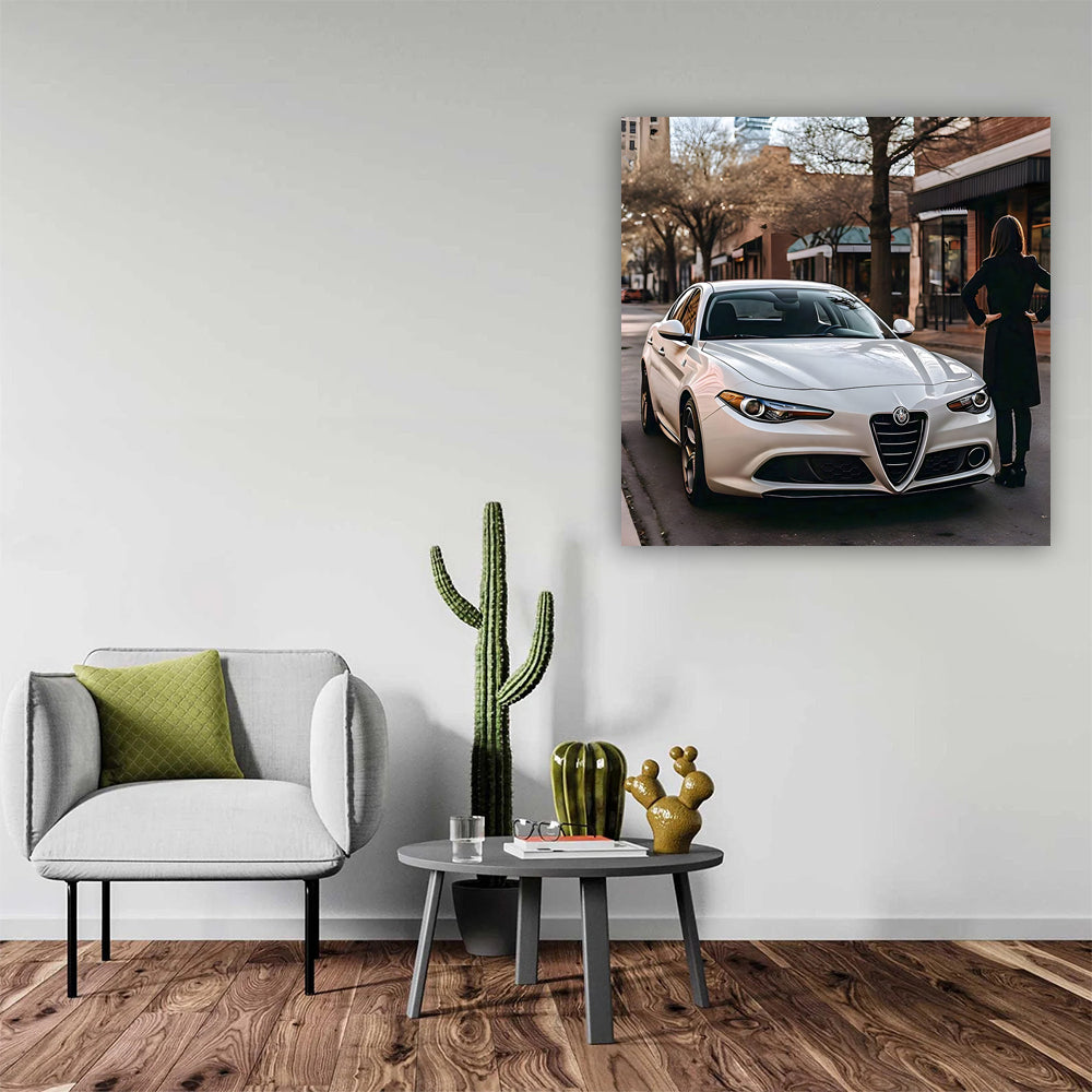 White Alfa Romeo Stelvio Quadrifoglio in San Antonio - Dynamic Style