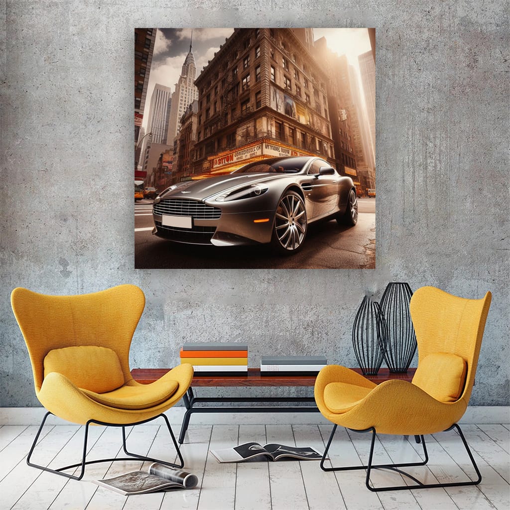 Aston Martin Rapide Buildi Wall Art