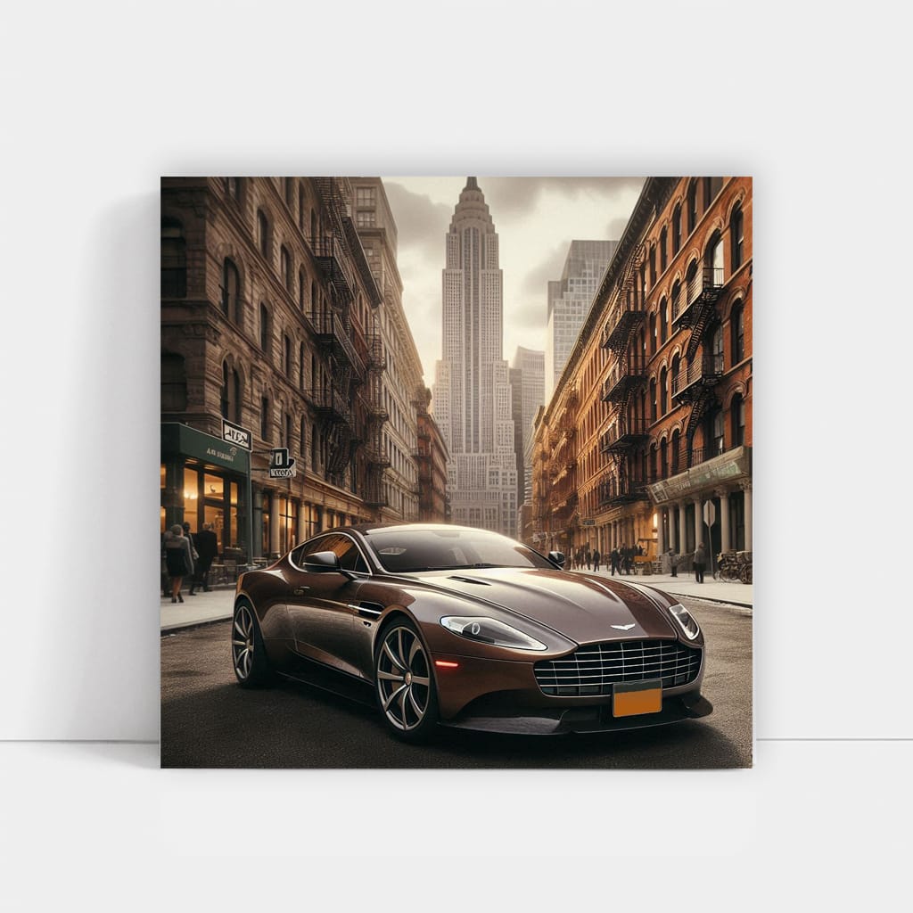 Aston Martin Rapide Building Wall Art