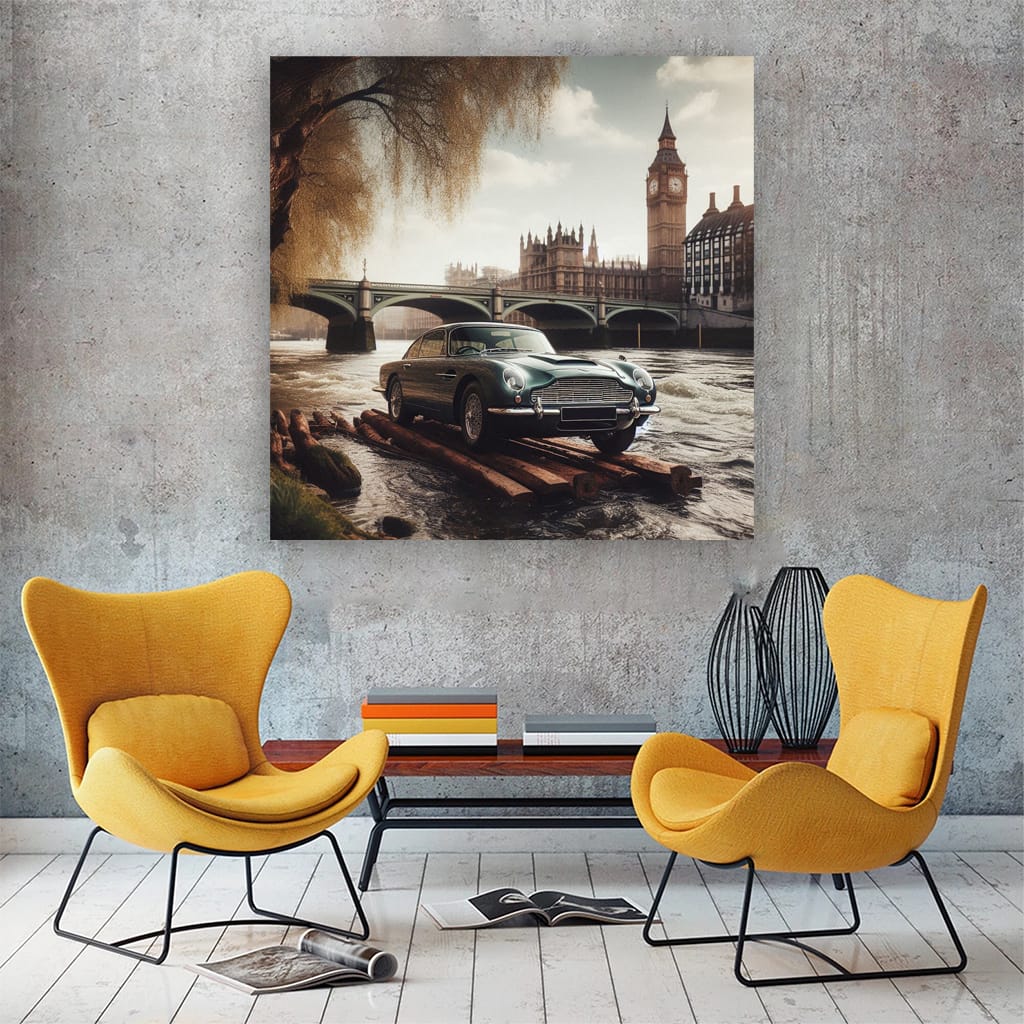 Aston Martin Rapide Riv Wall Art