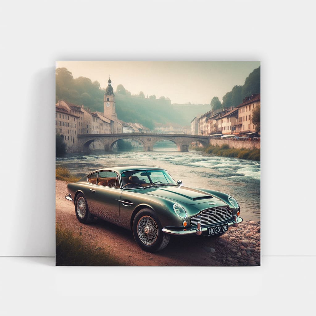 Aston Martin Rapide River Wall Art