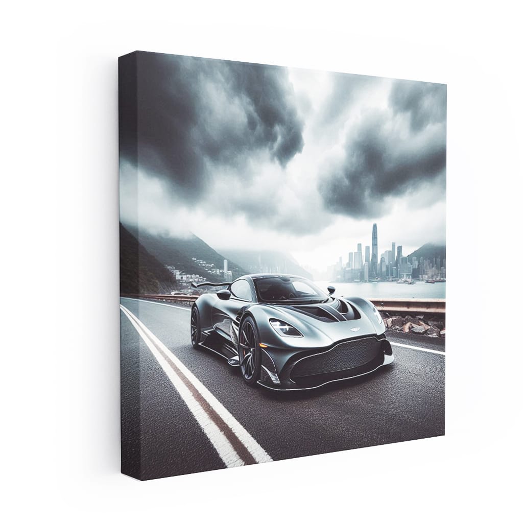 Aston Martin Valkyrie Cloudy Weath Wall Art