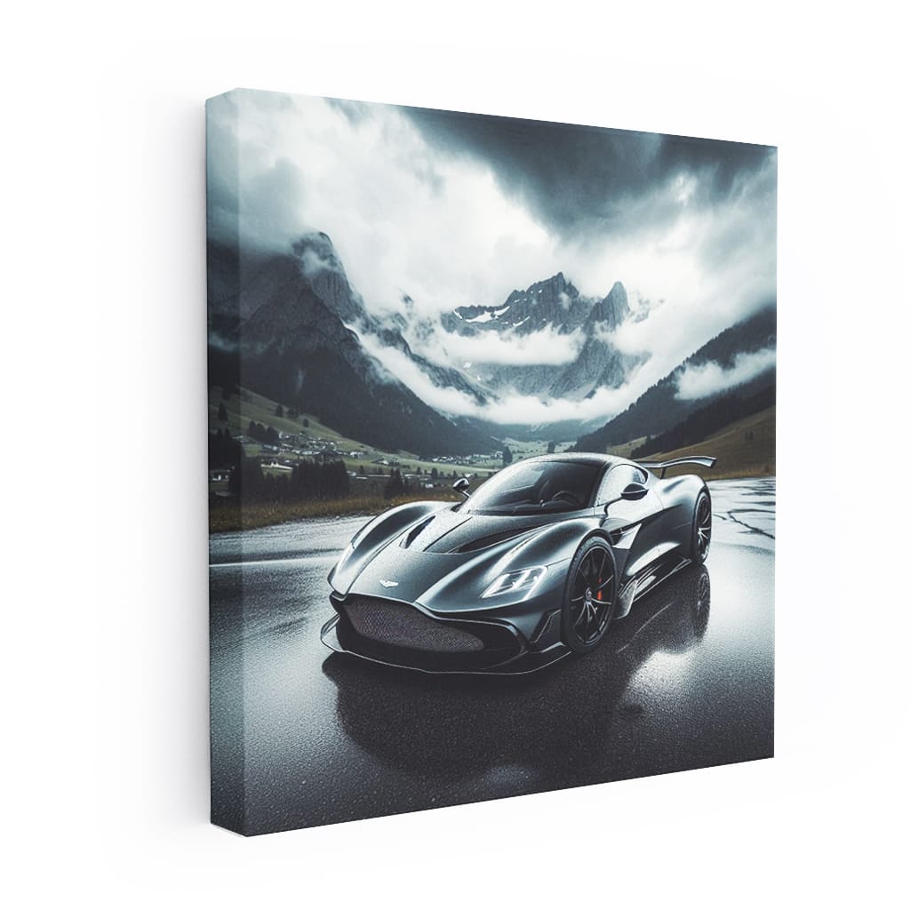 Aston Martin Valkyrie Cloudy Weather Wall Art