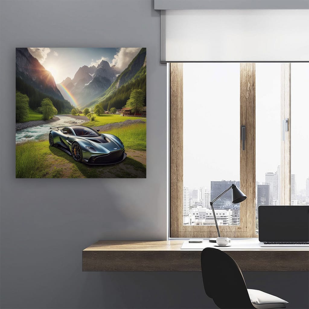 Aston Martin Valkyrie Valley Wall Art