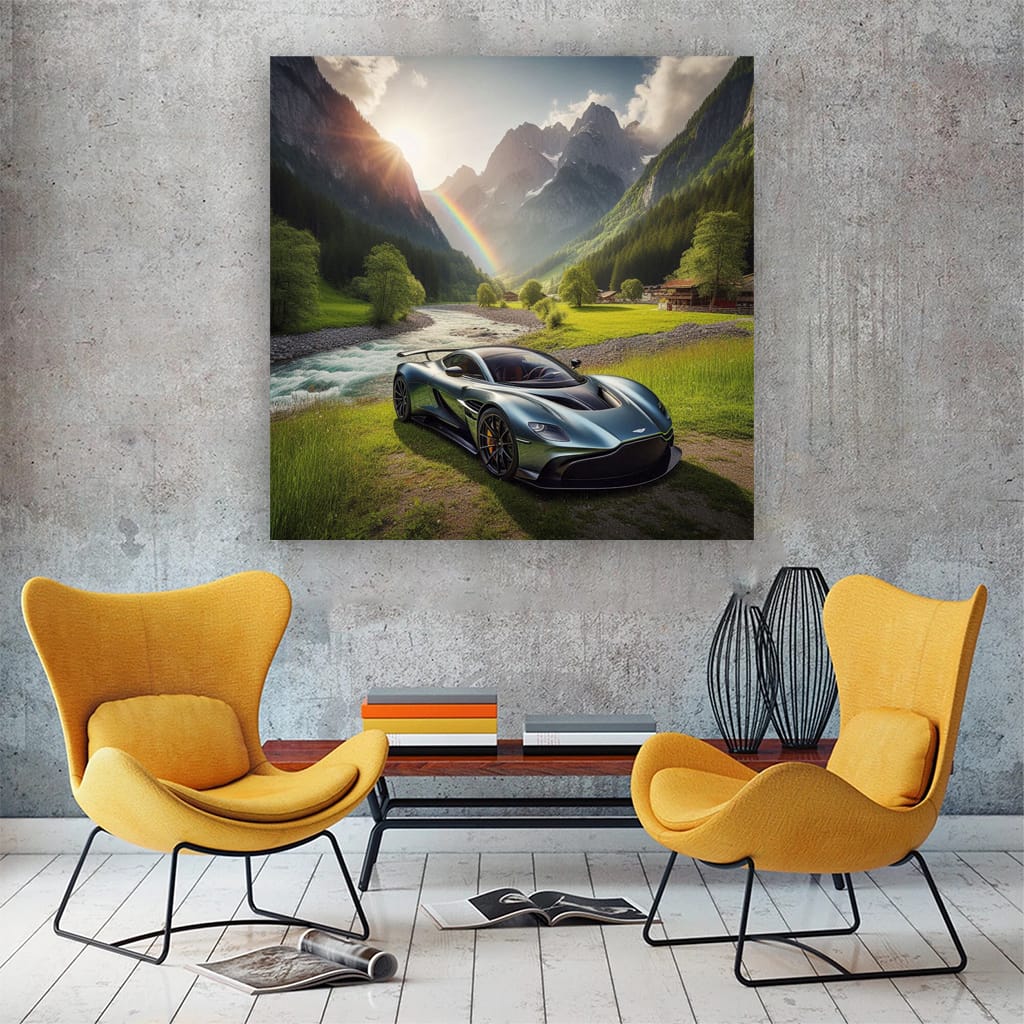 Aston Martin Valkyrie Valley Wall Art