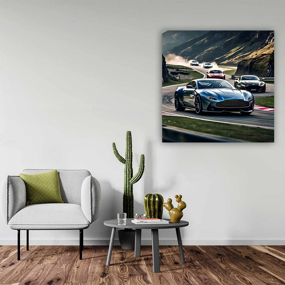Aston Martin DB11 in Blue: Racing Elegance and Power
