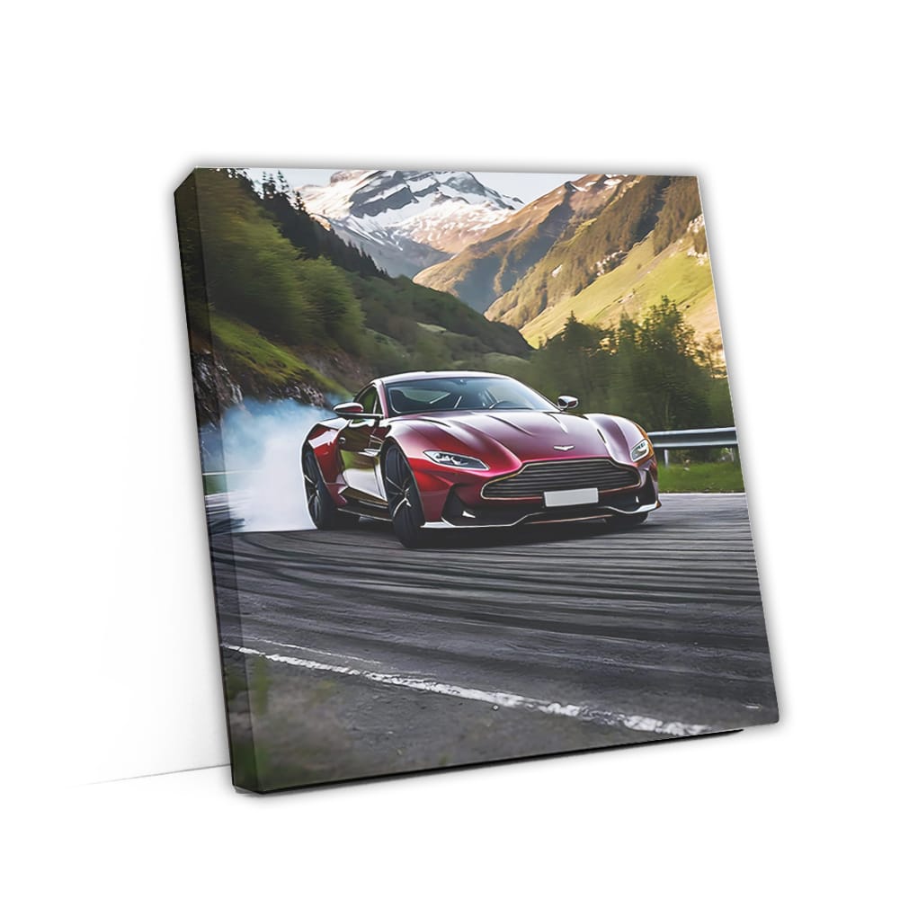 Aston Martin Db11 Burgundy Drif Wall Art