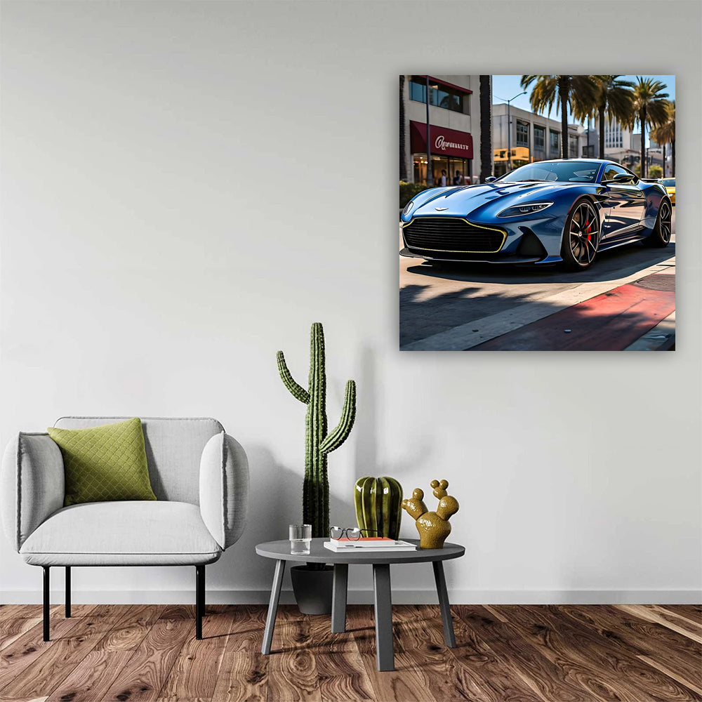 Aston Martin DBS Superleggera in Blue, Los Angeles - Elegance Redefined