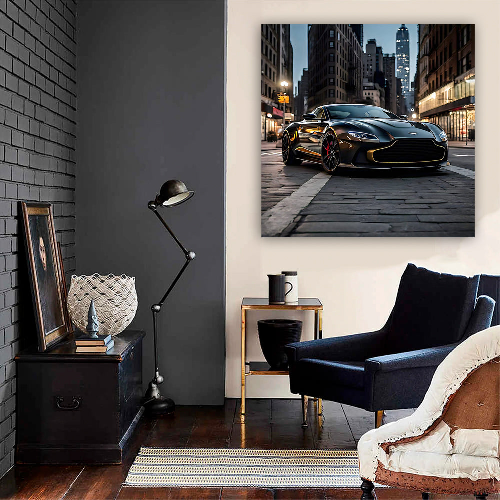 Aston Martin Vantage in NYC - Sleek Black Elegance