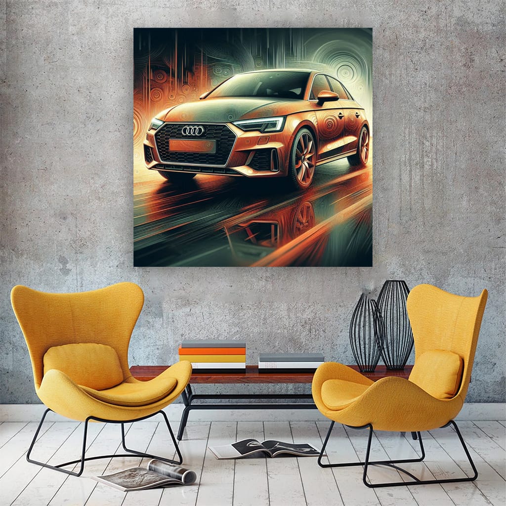 Audi A1 Absctra Wall Art