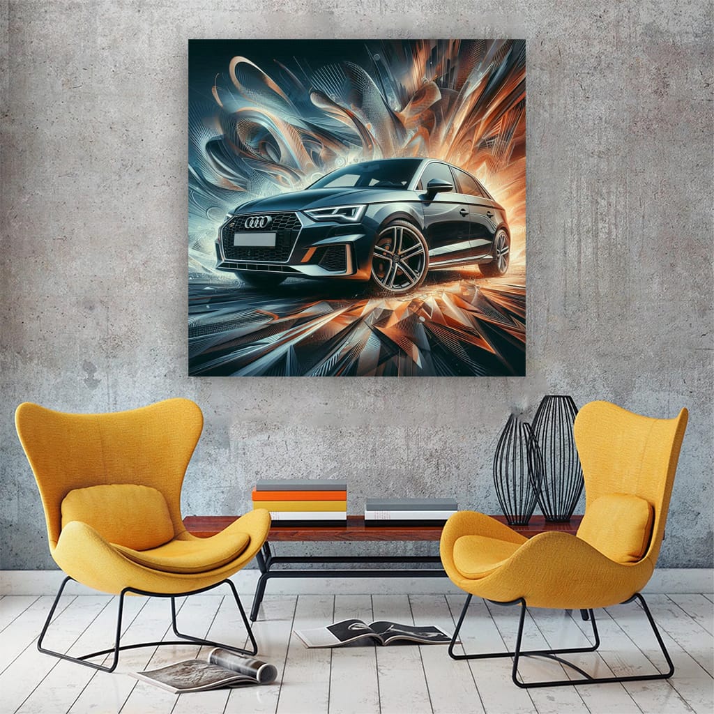 Audi A1 Absctract Wall Art