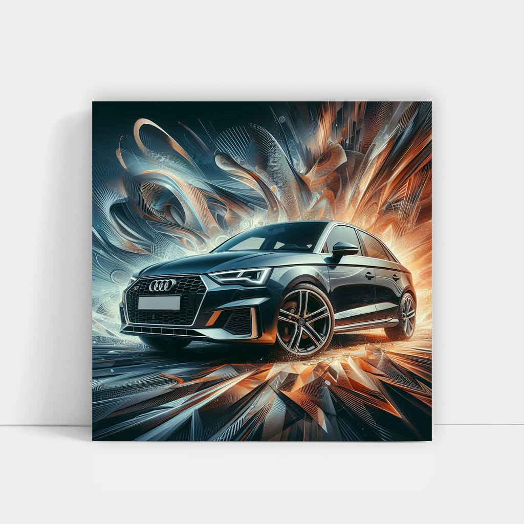 Audi A1 Absctract Wall Art