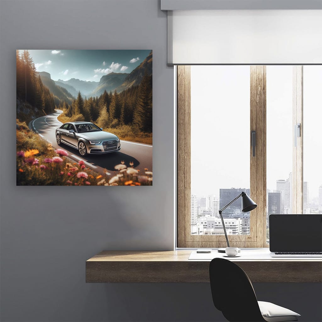 Audi A4 Road Wall Art