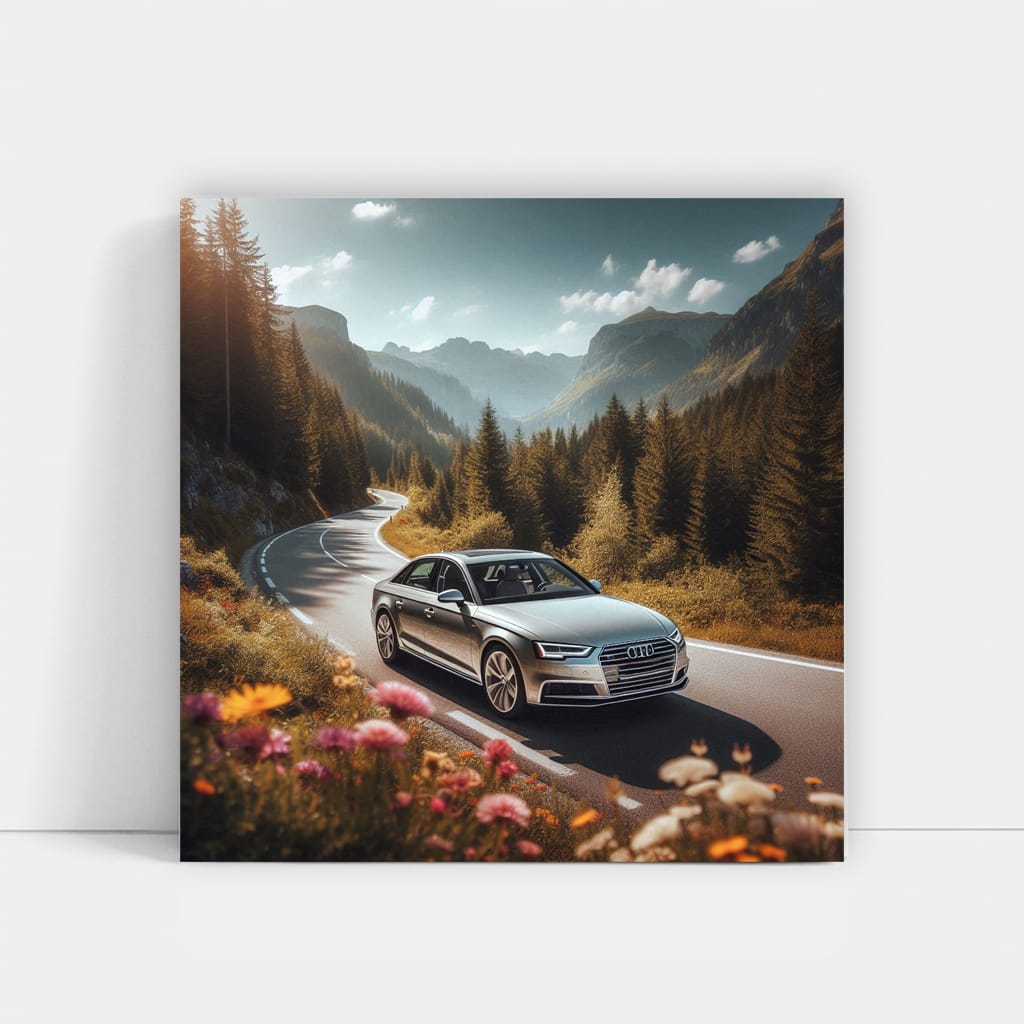 Audi A4 on Scenic Road - Experience Luxury & Performance