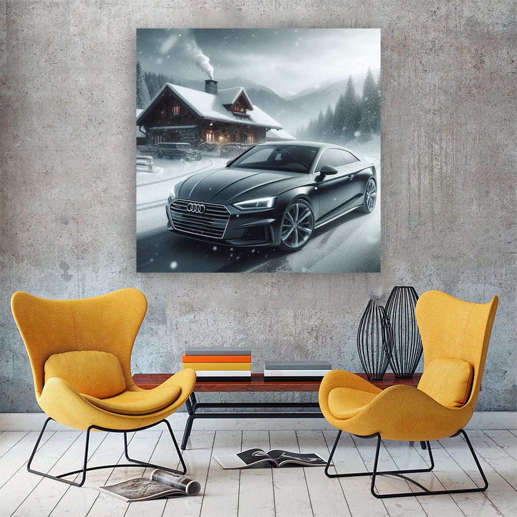 Audi A5 Winter Drive - Sleek Elegance in Motion