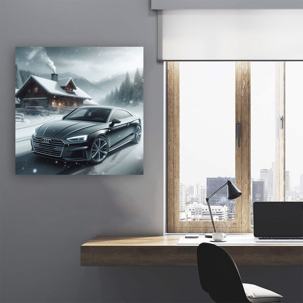 Audi A5 Winter Drive - Sleek Elegance in Motion