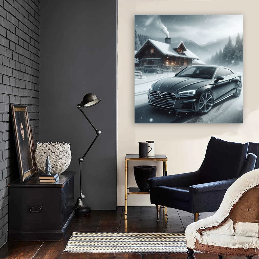 Audi A5 Winter Drive - Sleek Elegance in Motion