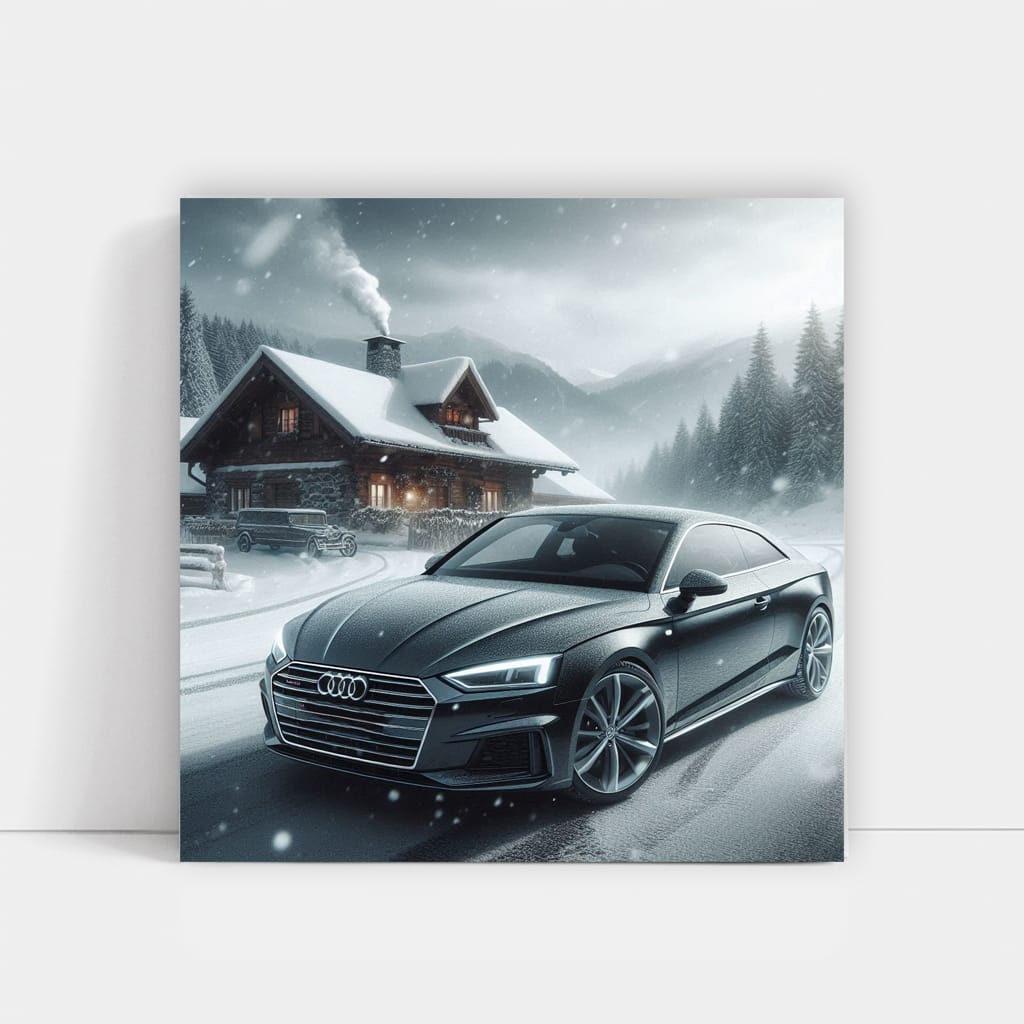 Audi A5 Winter Drive - Sleek Elegance in Motion