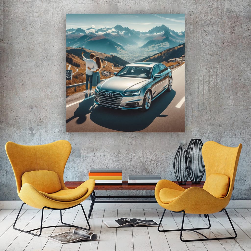 Audi A6 Mounta Wall Art