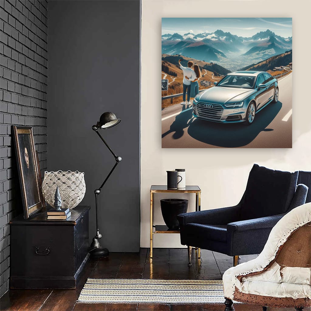 Audi A6 Mounta Wall Art