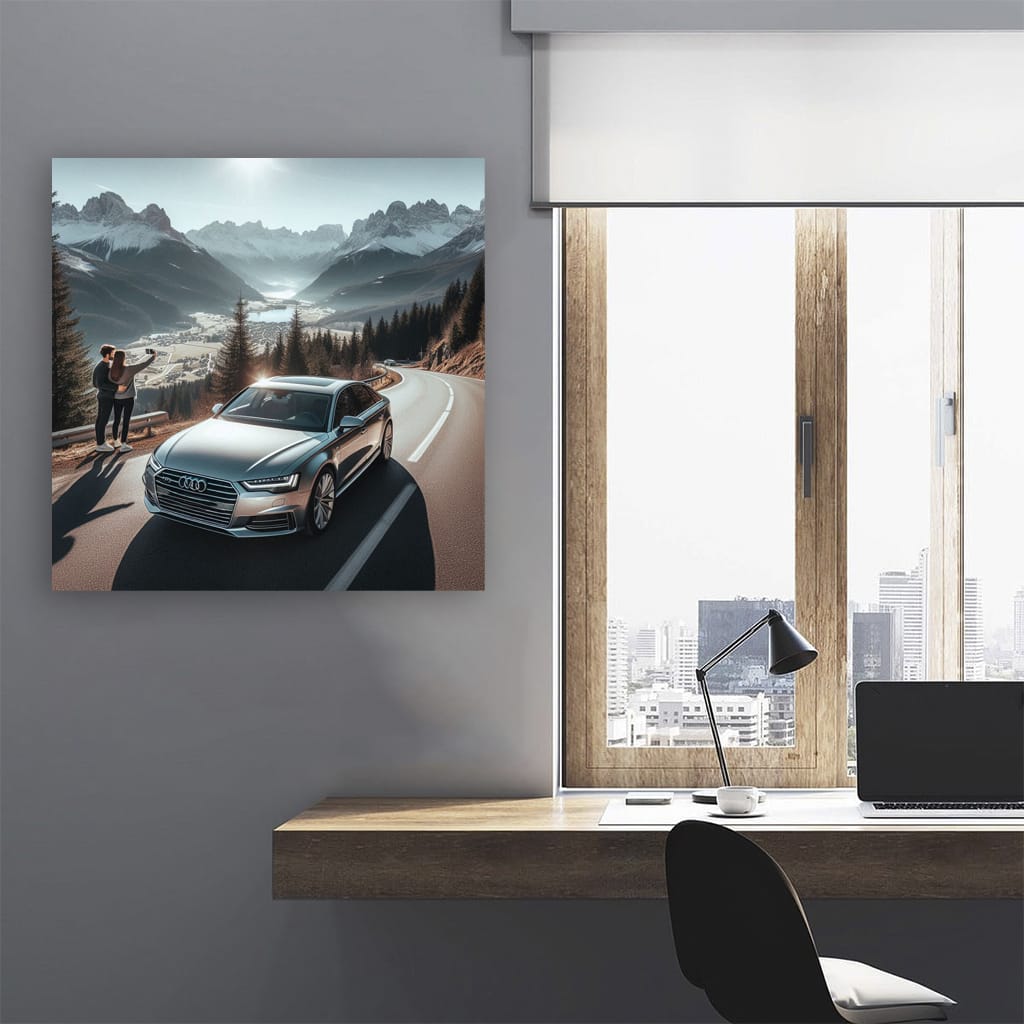 Audi A6 Mountain Wall Art