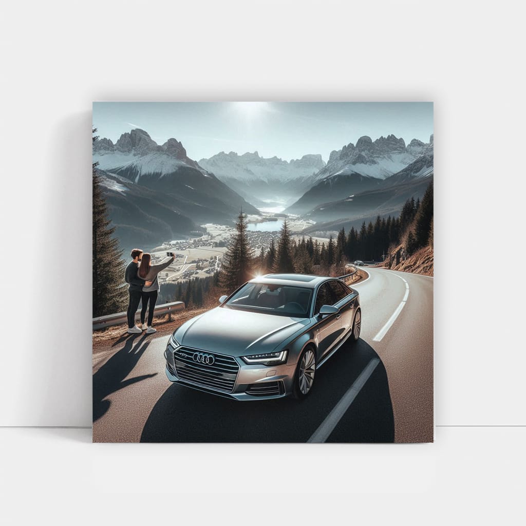 Audi A6 Mountain Wall Art