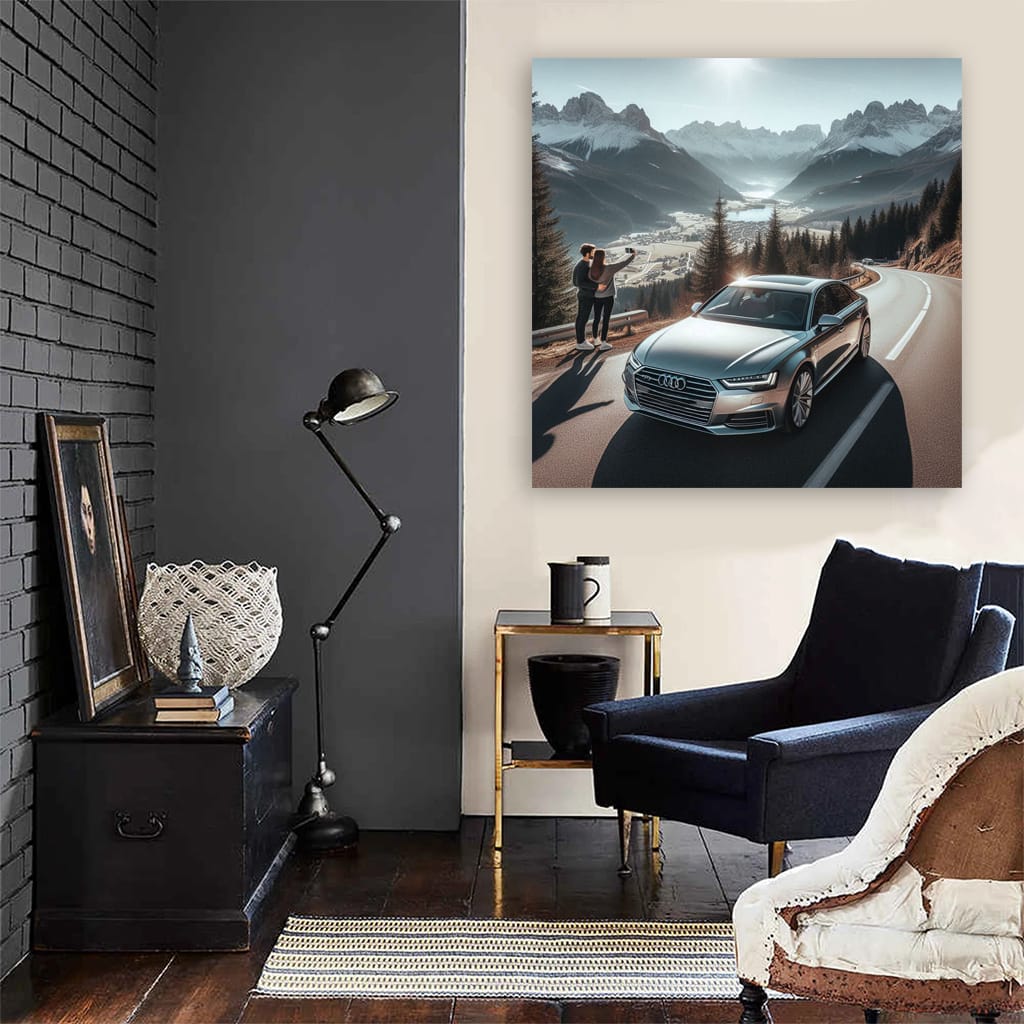 Audi A6 Mountain Wall Art