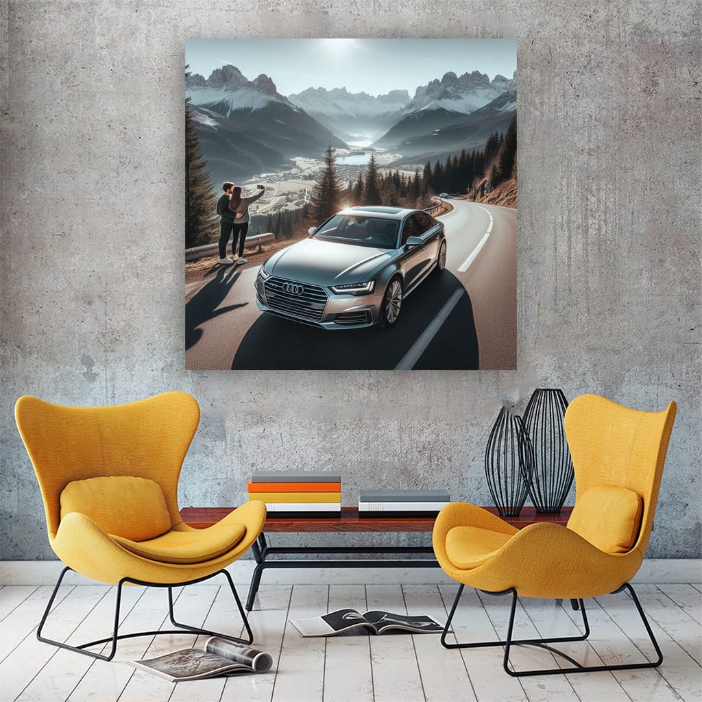 Audi A6 Mountain Wall Art