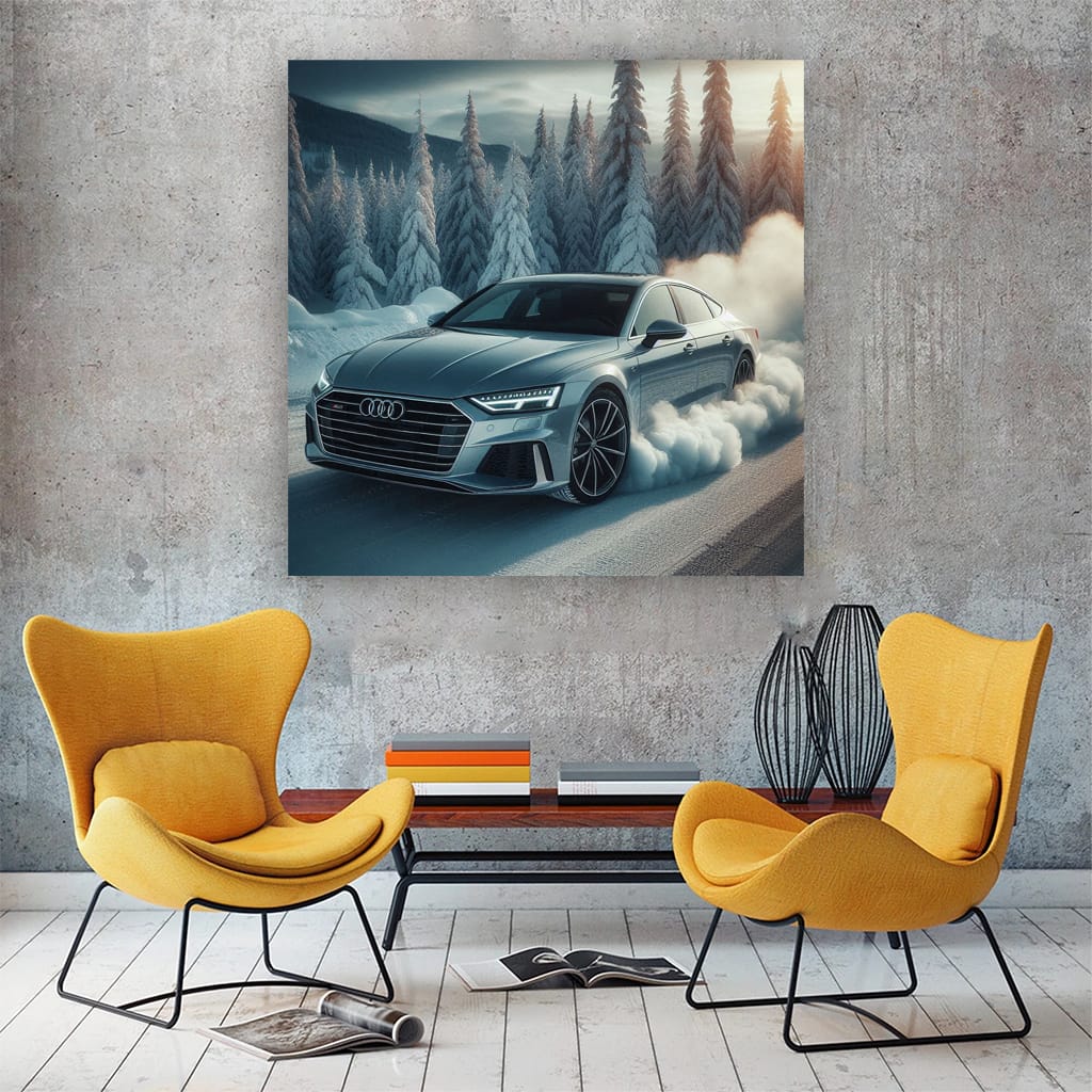 Audi A7 Winter Wall Art