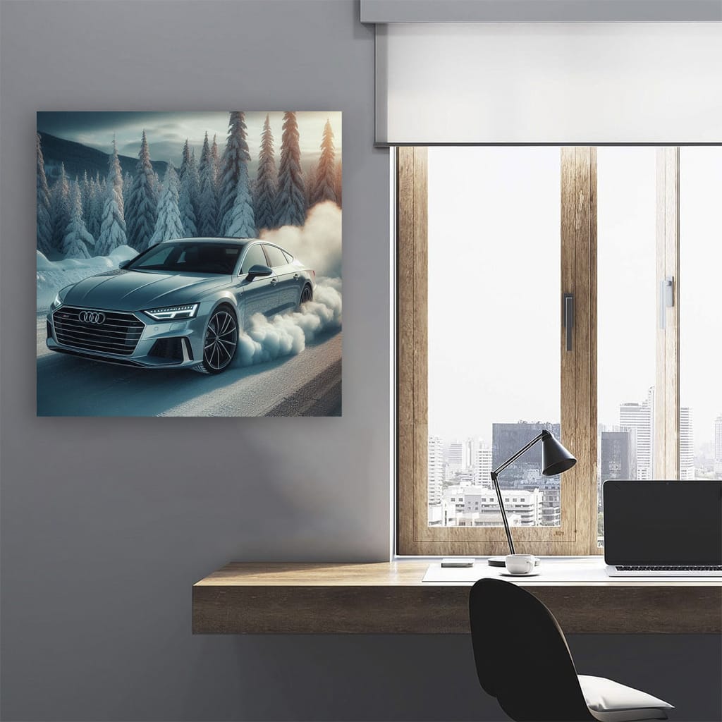 Audi A7 Winter Wall Art