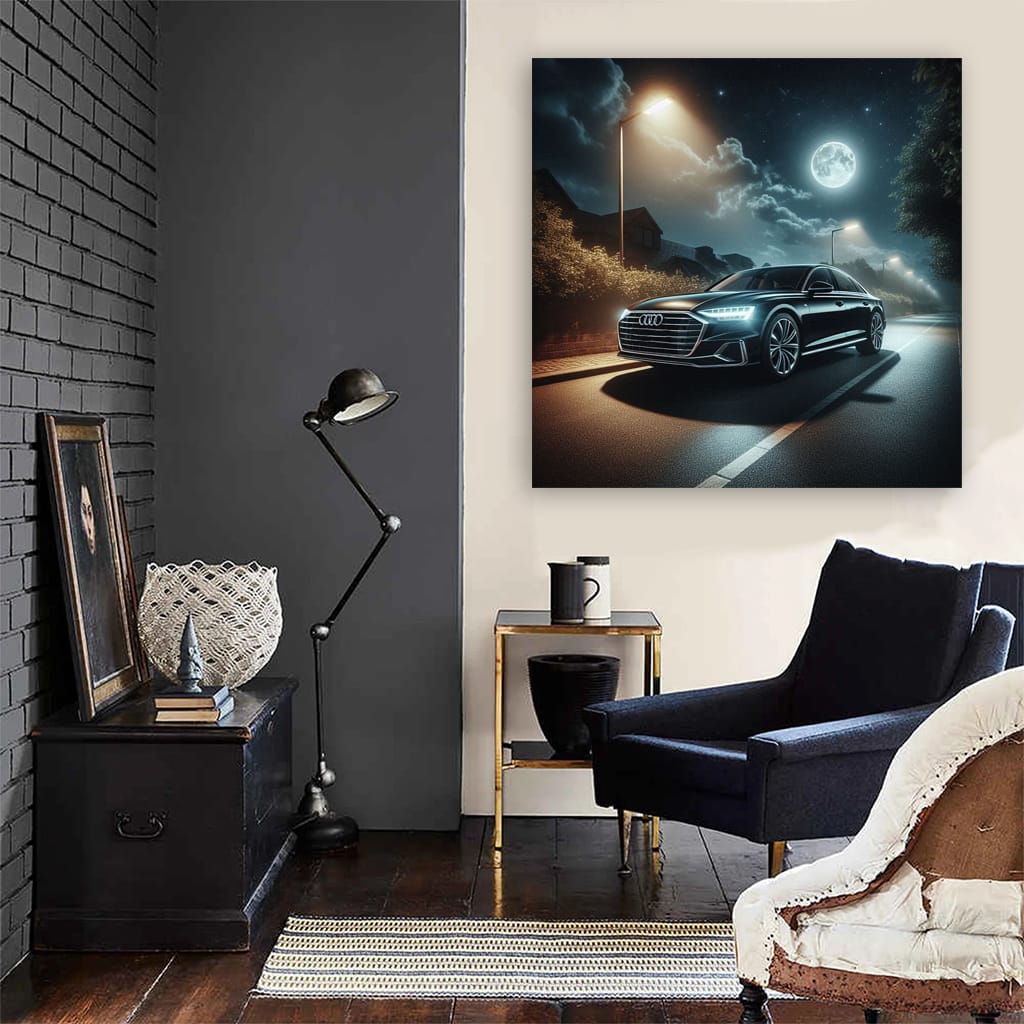 Audi A8 Night Wall Art