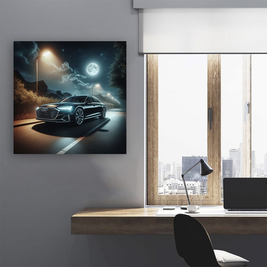 Audi A8 Night Wall Art