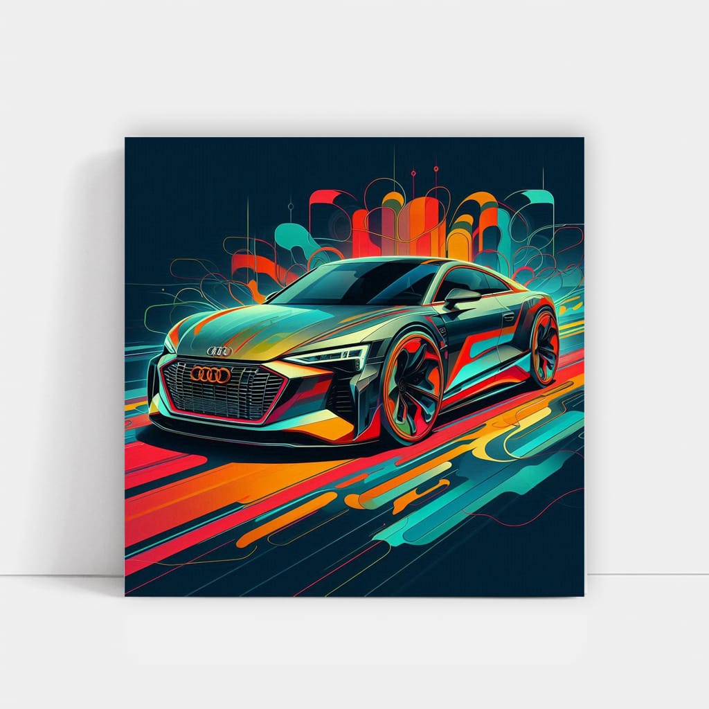 Audi Etron Gt Absctra Wall Art