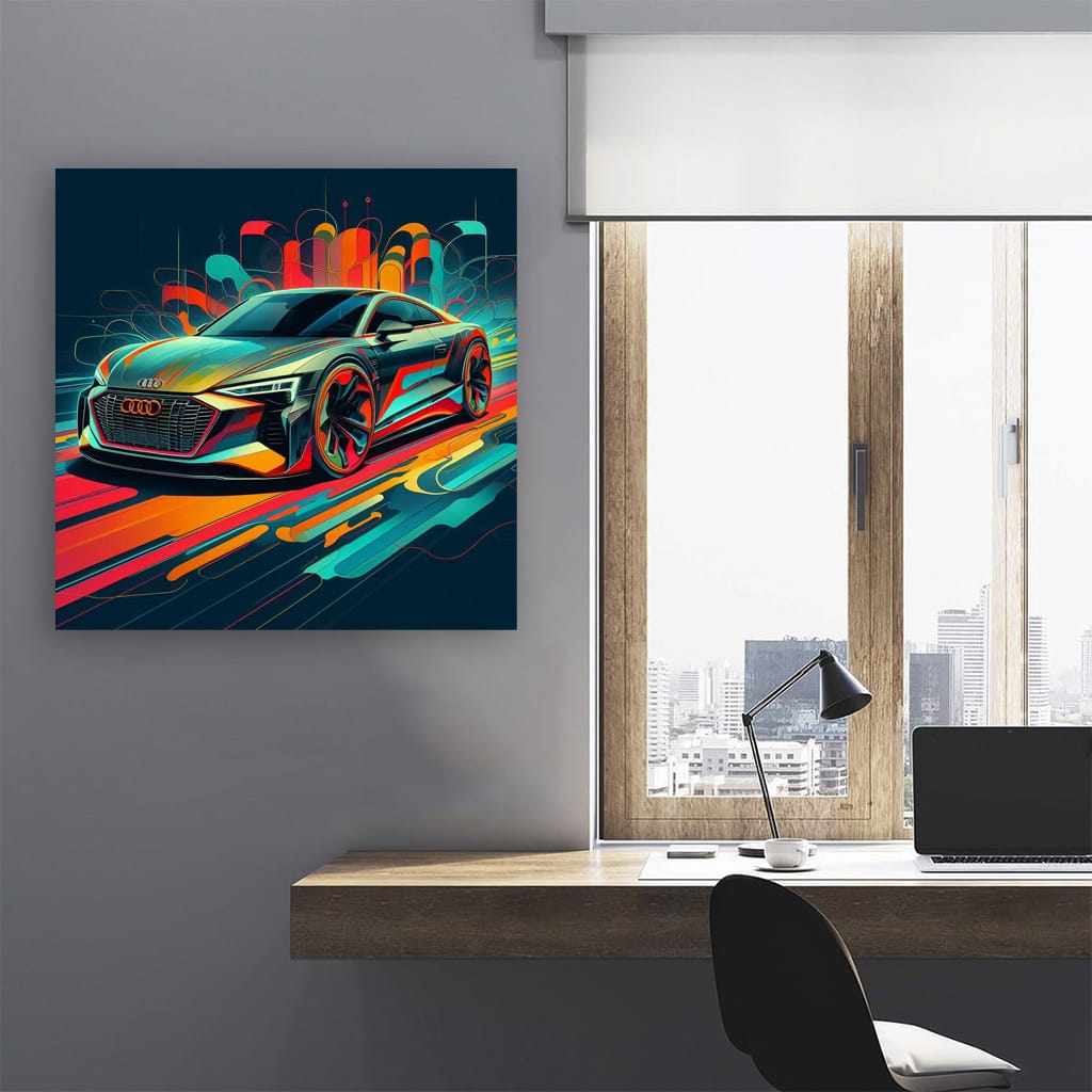 Audi Etron Gt Absctra Wall Art