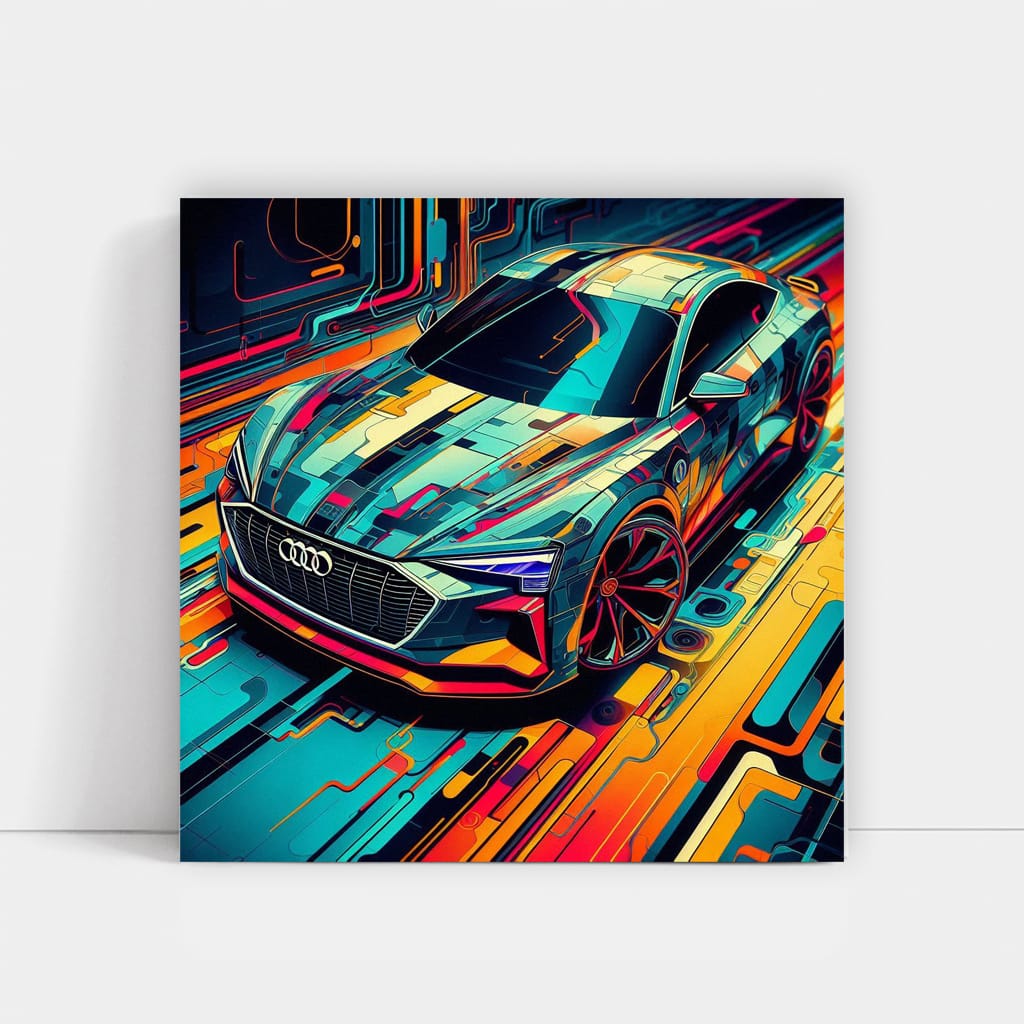 Audi E-Tron GT Abstract - Futuristic Elegance