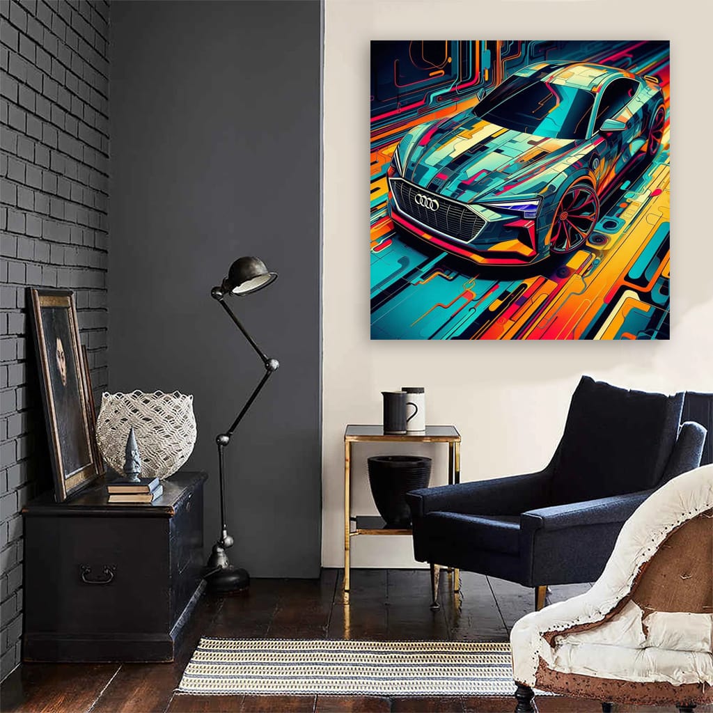 Audi Etron Gt Absctract Wall Art