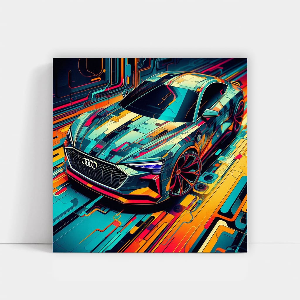 Audi Etron Gt Absctract Wall Art