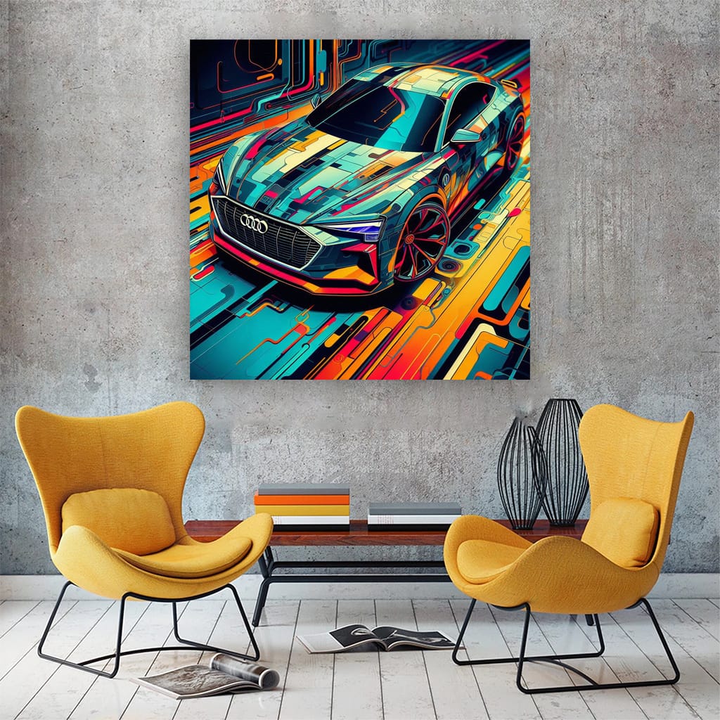 Audi E-Tron GT Abstract - Futuristic Elegance