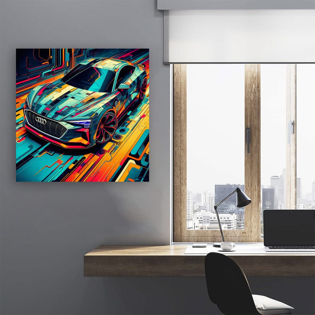 Audi Etron Gt Absctract Wall Art