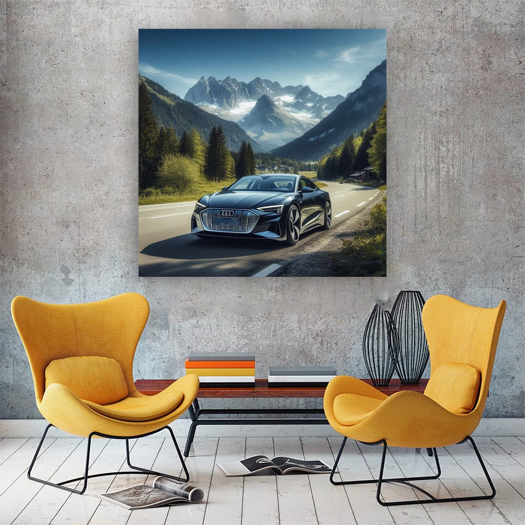 Audi Etron Gt Mountain Wall Art