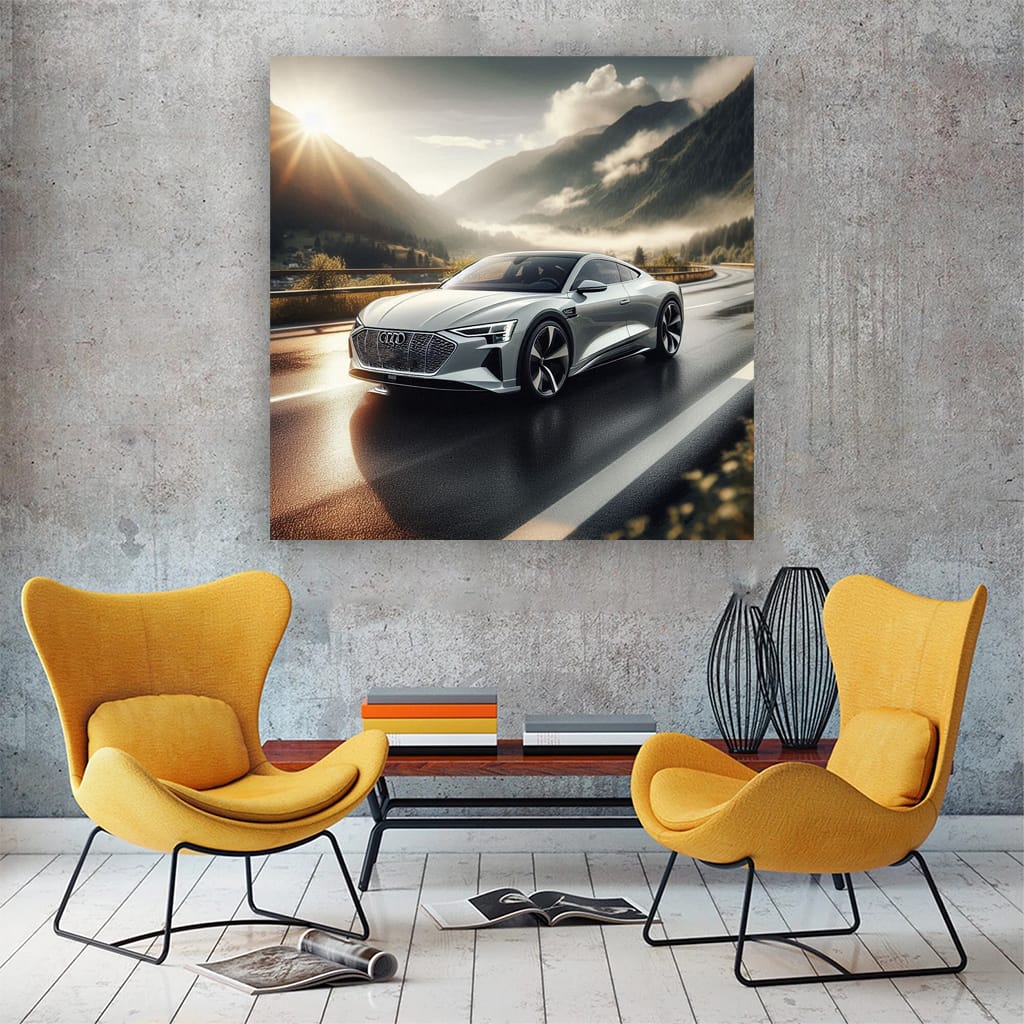 Audi Etron Gt Road Wall Art