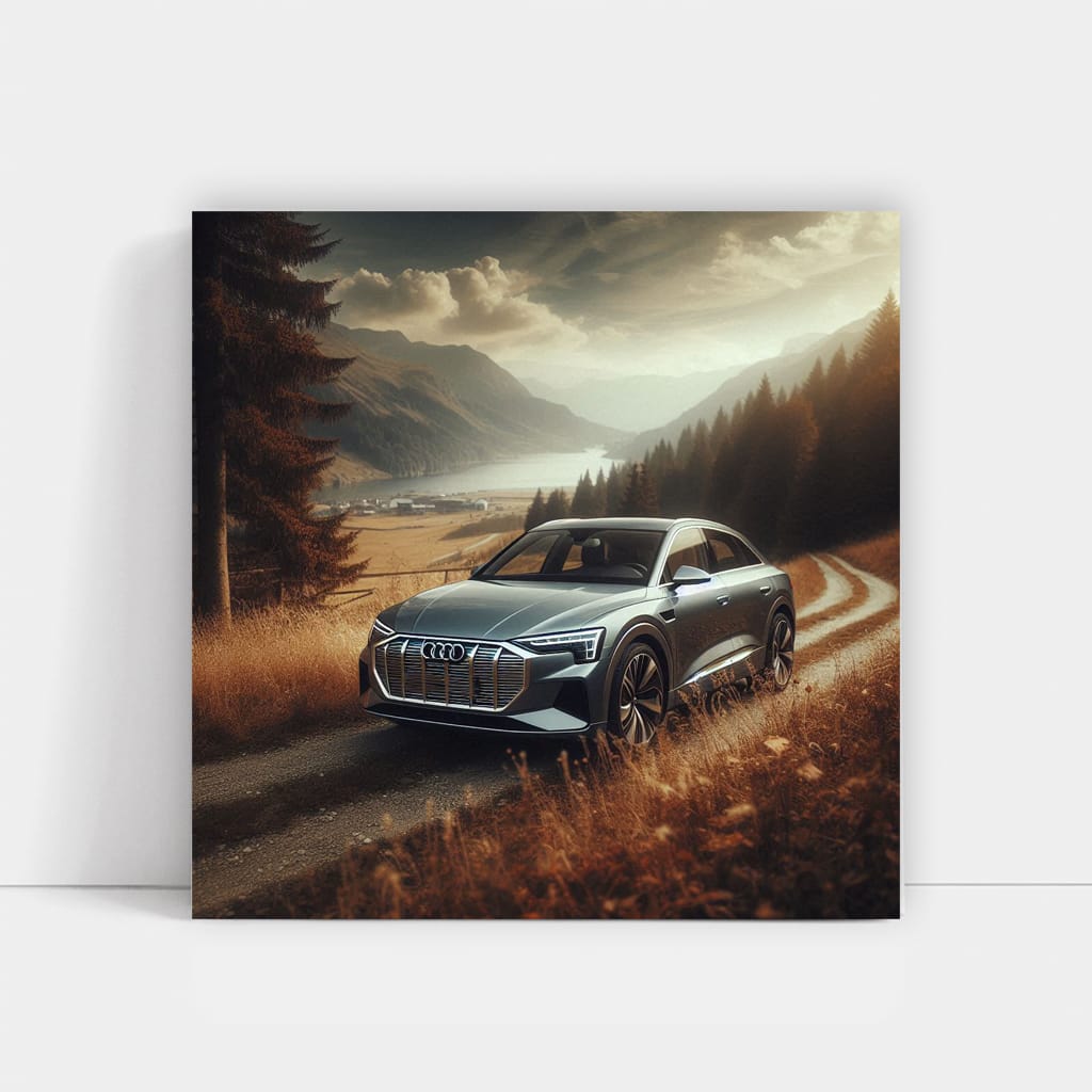 Audi E-Tron in Nature - Electrifying Elegance