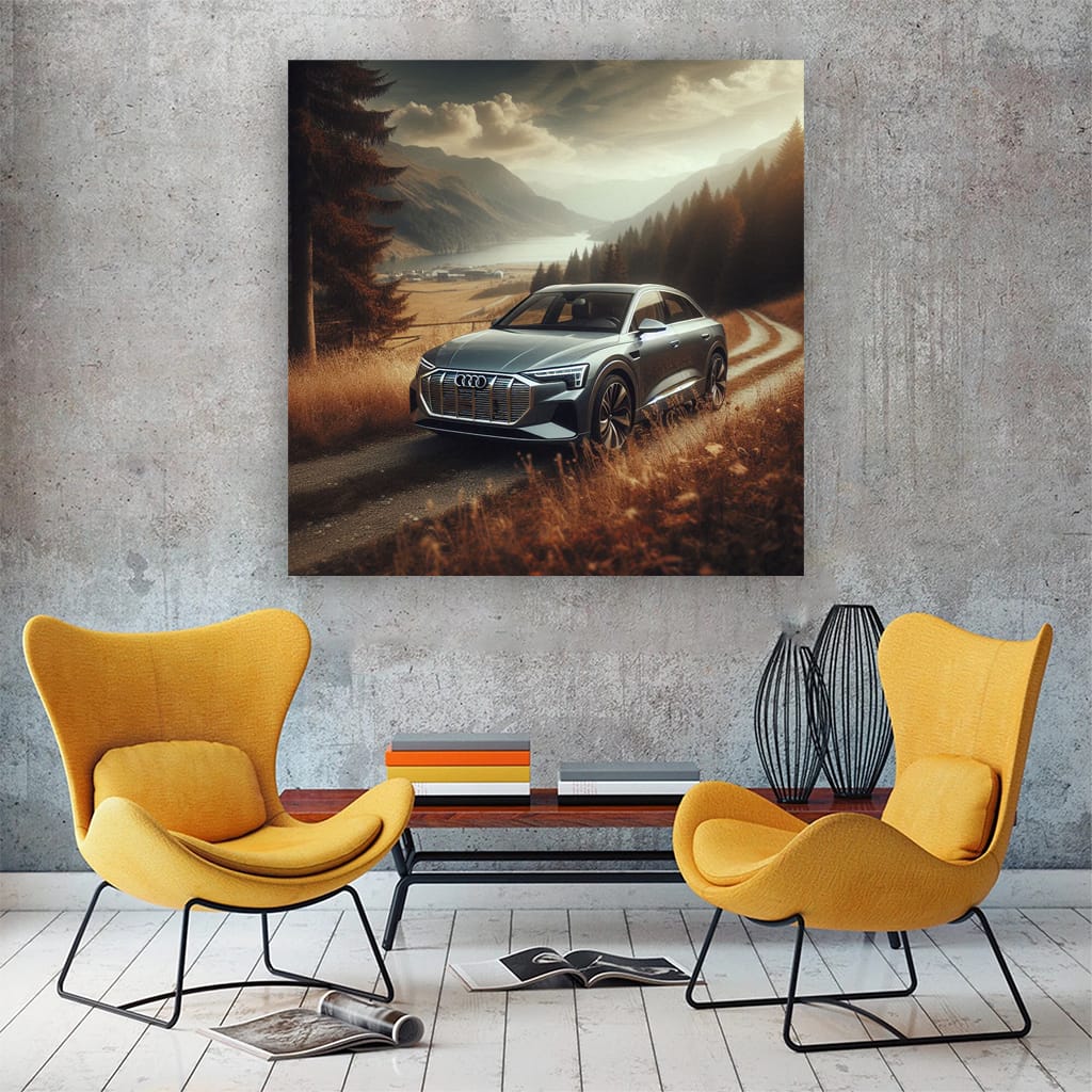 Audi E-Tron in Nature - Electrifying Elegance
