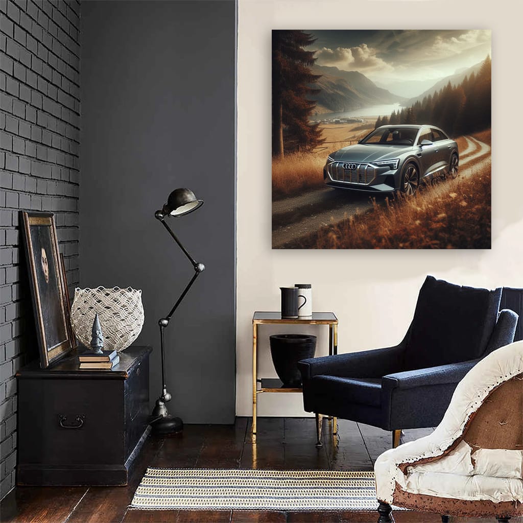 Audi E-Tron in Nature - Electrifying Elegance
